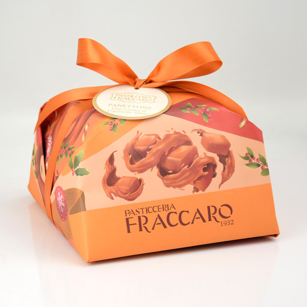 Włoska babka Panettone z kremem ze słonego karmelu 750 g Pasticceria Fraccaro
