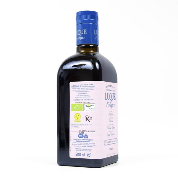 Oliwa z oliwek extra virgin ekologiczna Luque Ecologico 500ml Edicion Limitada