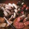 Salami z czosnkiem SALAME CASERECCIO CON AGLIO SALUMI VIDA laska 0,57kg BIO