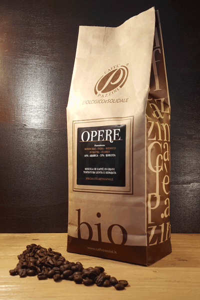 KAWA OPERE BLACK ziarnista 250g BIO Caffe Pazzini